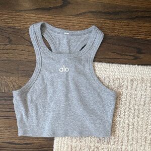 ALO Yoga Gray Crop Top